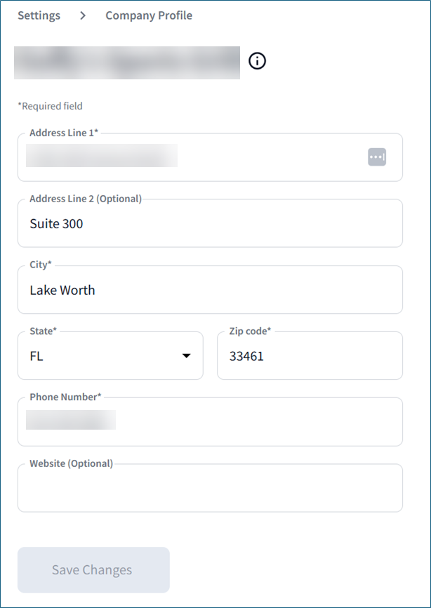 How do I set up my Company Profile?