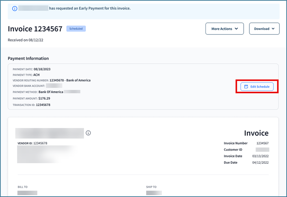 Paying regulated invoices before the due date